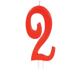 Vela Vermelha nº 2 de 12 cm