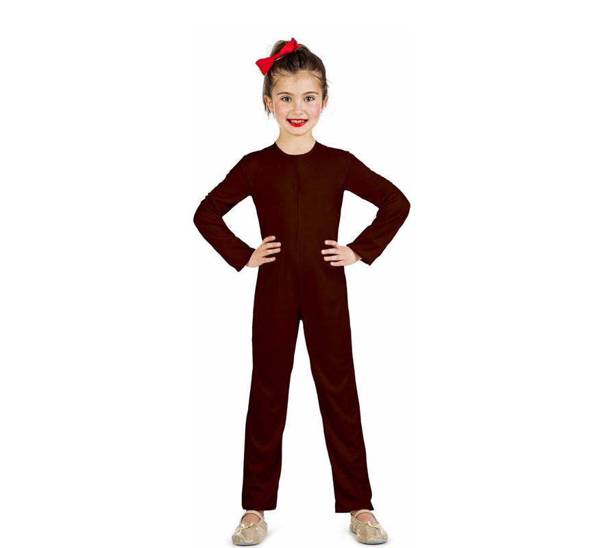 Camisa ou macacão de malha marrom para crianças