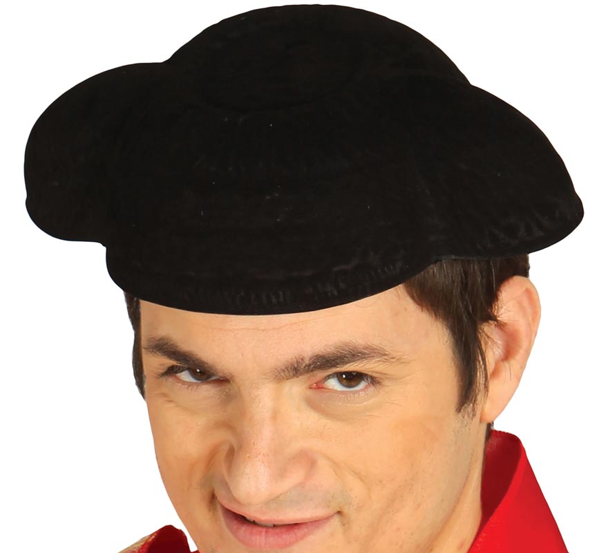 Montera Torero flocada negro