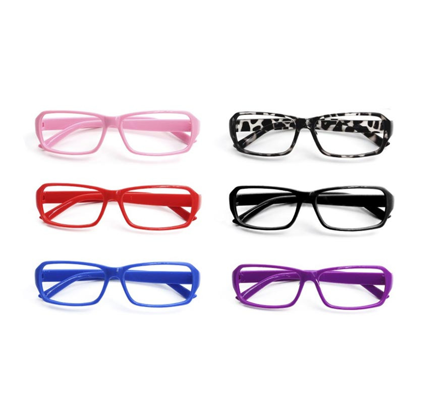 Semi-square Professors frames assorted colors