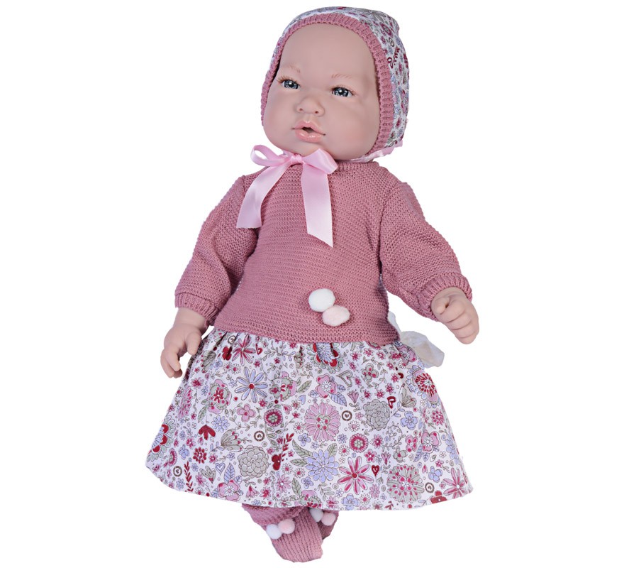 Boneca Alex renascida com vestido rosa claro de 45 cm Boneca Alex renascida com vestido rosa claro de 45 cm