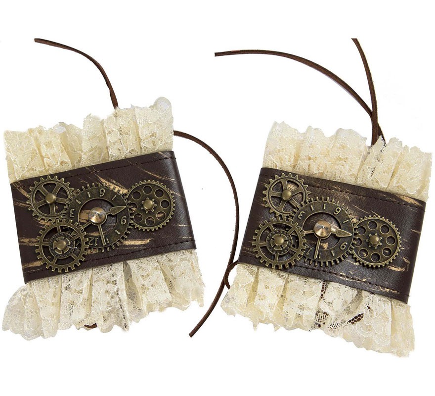 Pulseiras Steampunk com rolamentos
