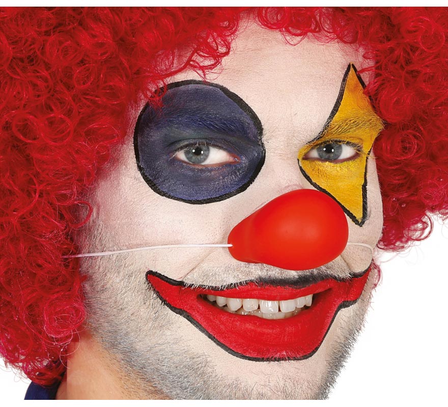 Nariz de palhaço de látex vermelho
