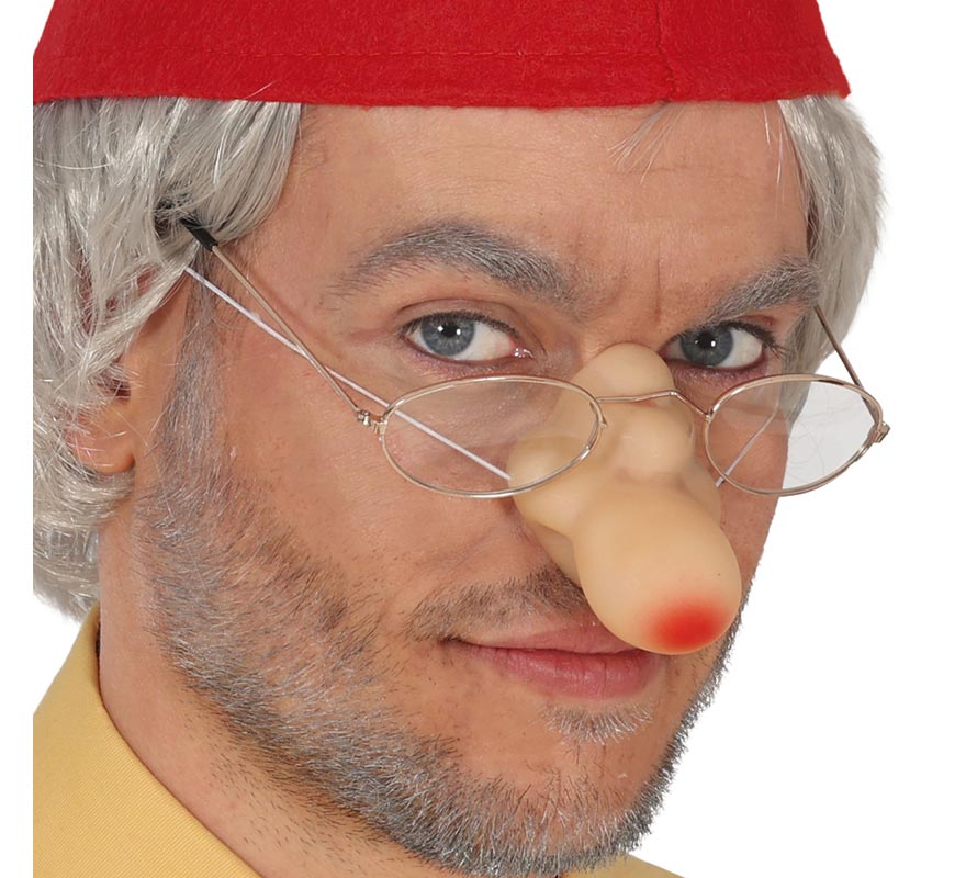 Nariz grotesco de látex