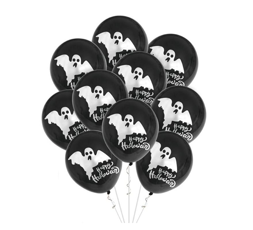 Pack of 10 30 cm Ghost Balloons