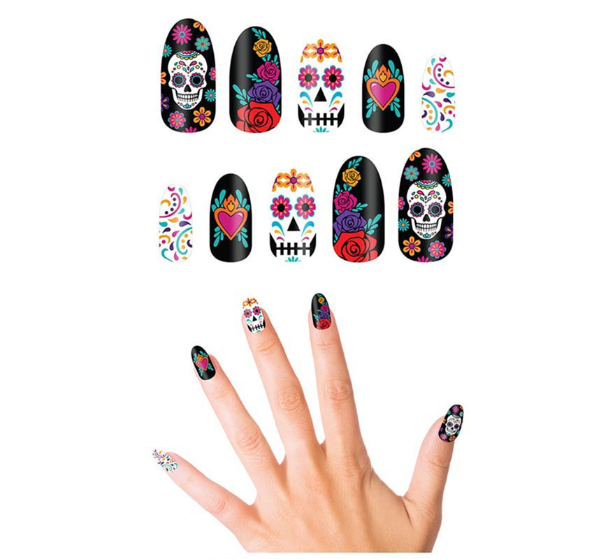 Pack of 10 Catrina Nails with glue Pack of 10 Catrina Nails with glue
