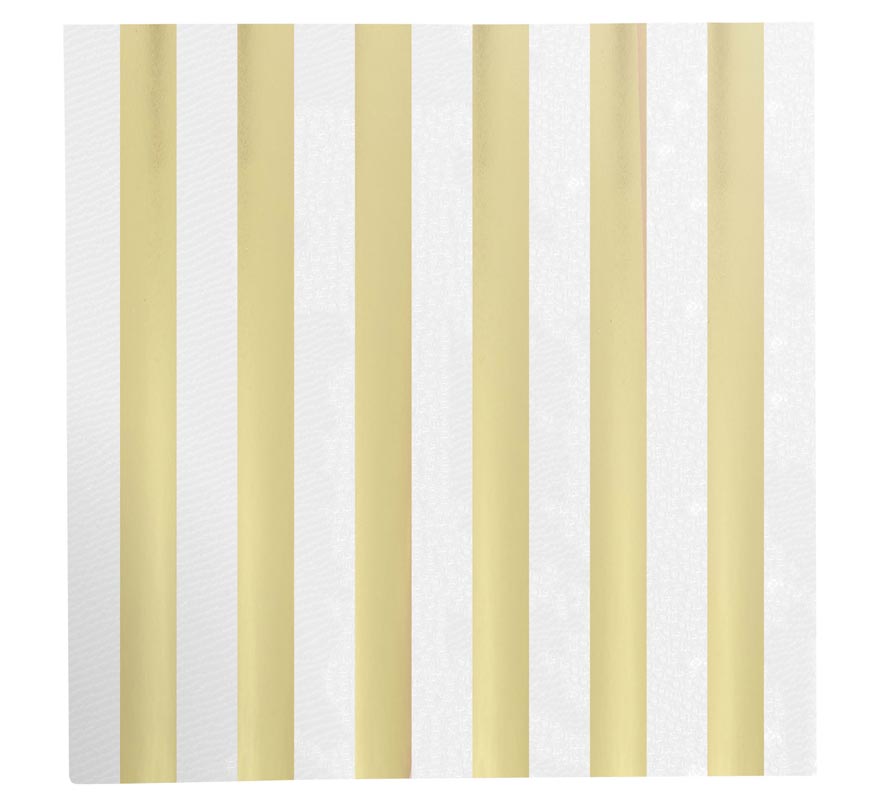 Pack of 12 Golden Napkins of 33X33 cm