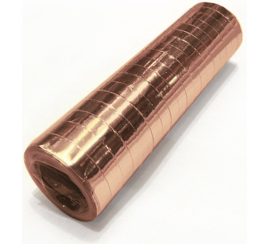 Pack of 18 Metallic Rose Gold Streamers of 4m