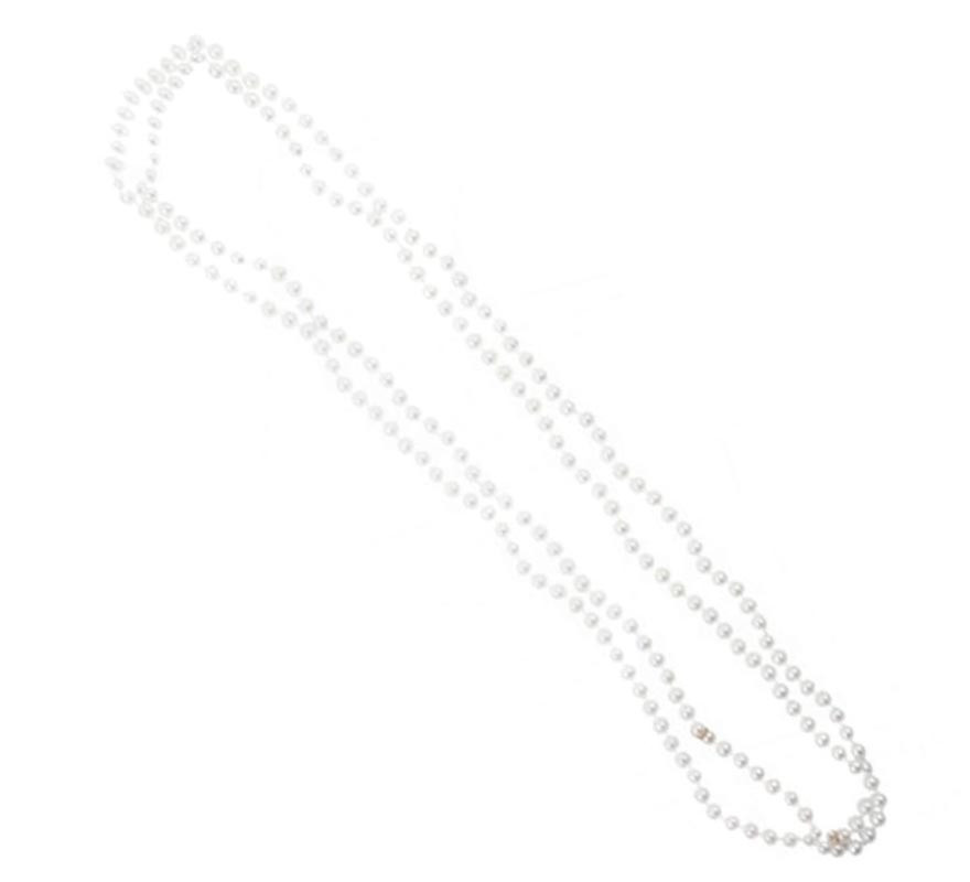 Pacote de 2 colares de pérolas de 38 cm