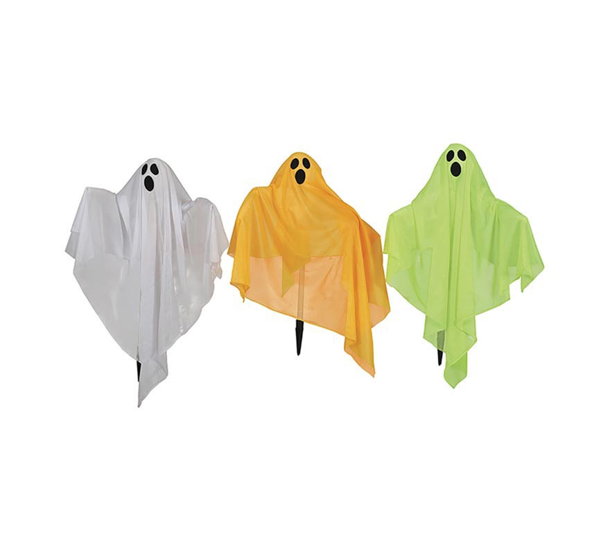 Pacote de 3 Fantasmas com espigão e luz de 90x70 cm