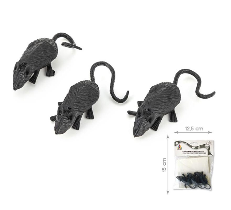 Pack of 3 black mice