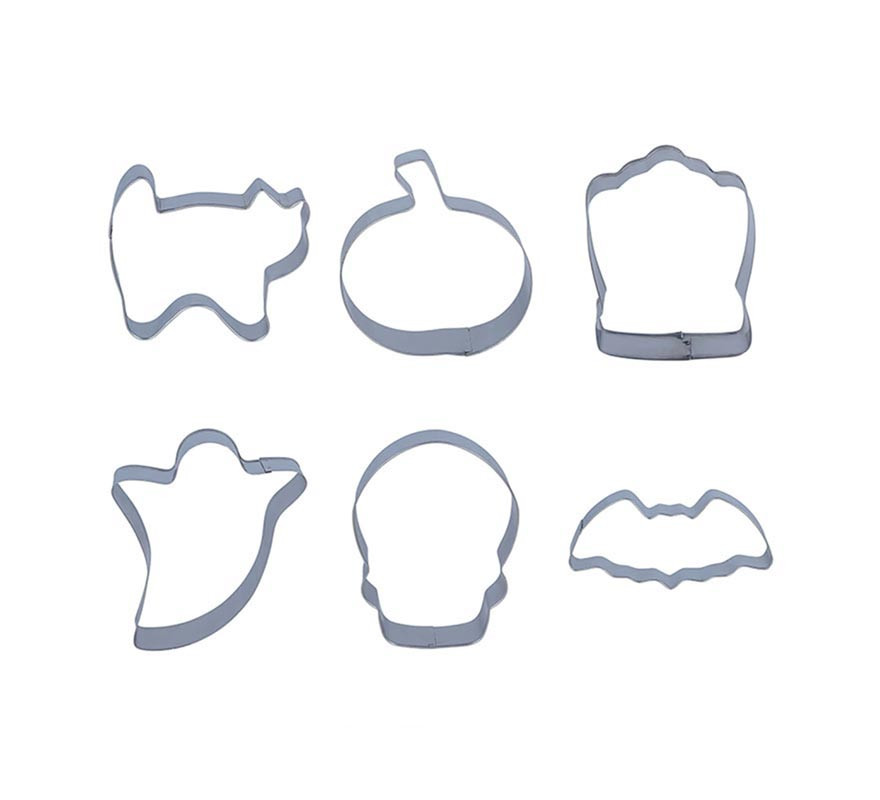 Pack of 6 Metallic Cookie Molds Pack of 6 Metallic Cookie Molds