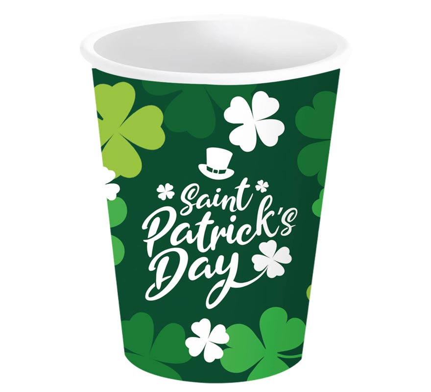 Pack of 6 St. Patrick's Day Glasses of 240 ml