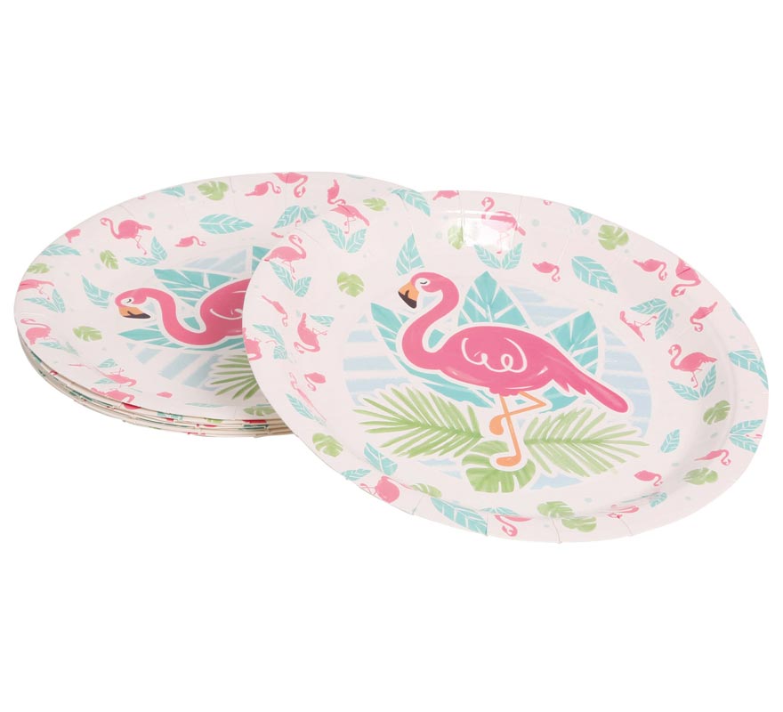 Pack of 8 Flamenco Plates 23 cm Pack of 8 Flamenco Plates 23 cm
