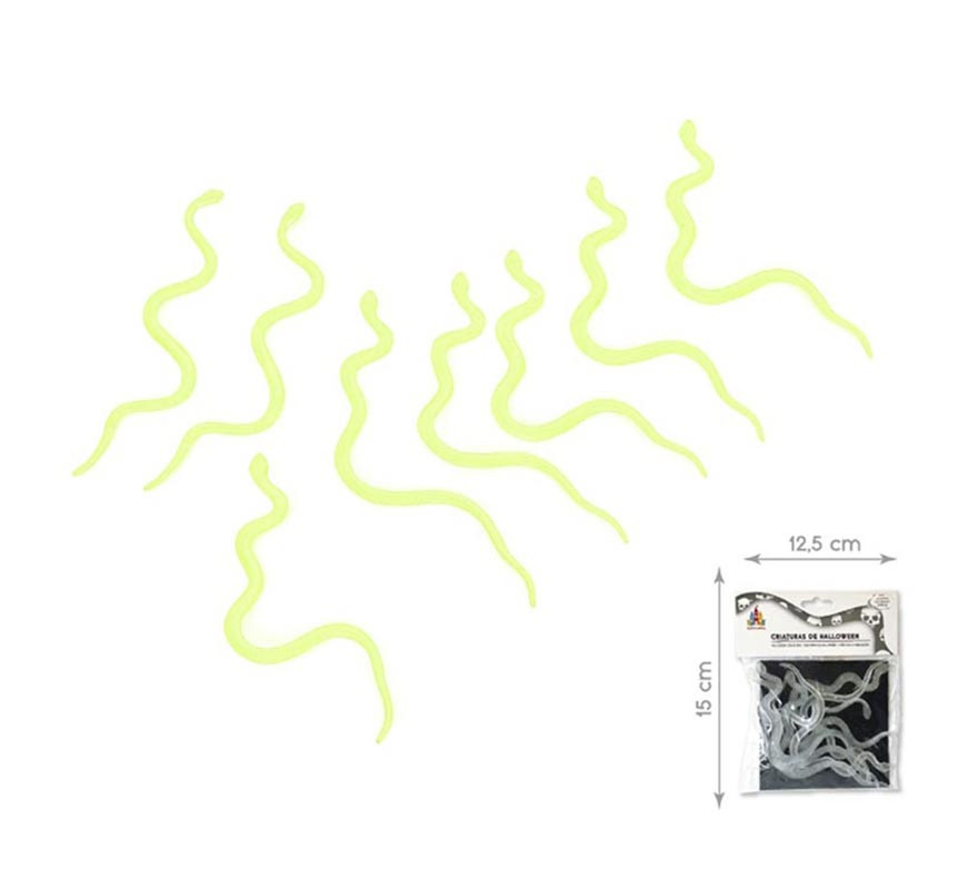 Pack of 8 Fluorescent Snakes