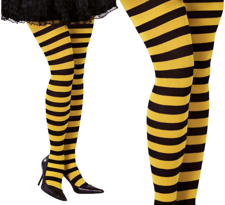 Meia-calça de abelha ou vespa listrada Meia-calça de abelha ou vespa listrada