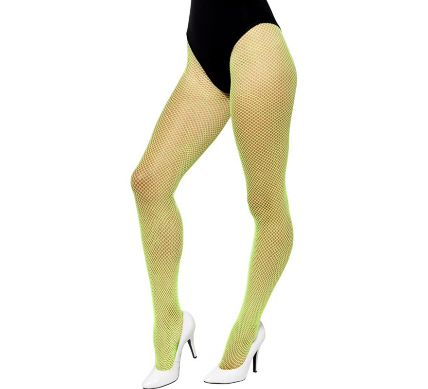 Calças justas fluorescentes verdes