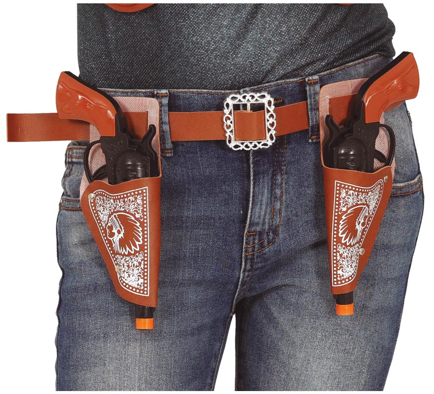 Par de Coldres com 2 Pistolas de 20 cm