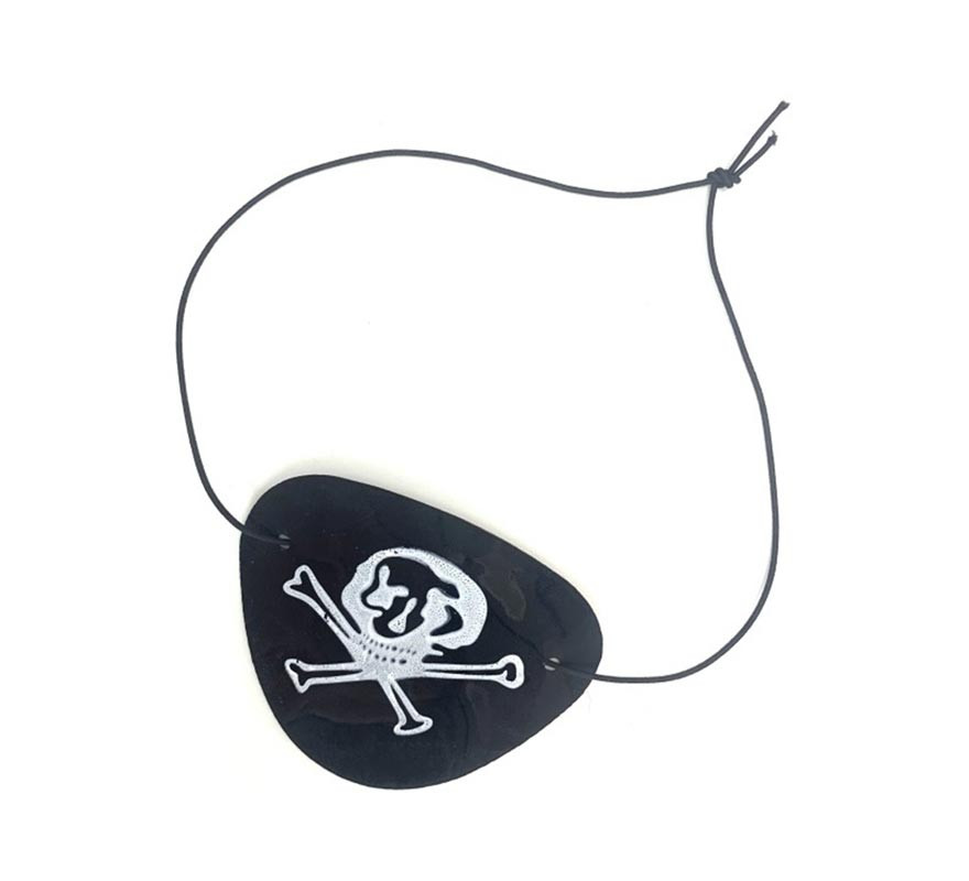 Basic Black Pirate Patch with Skull Basic Black Pirate Patch with Skull
