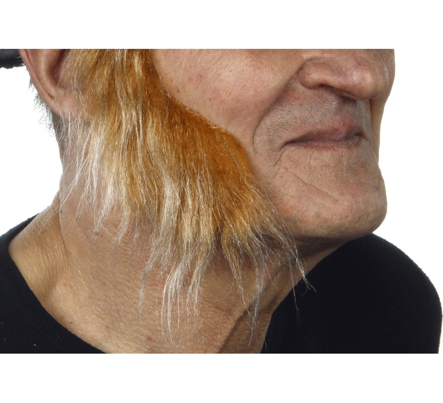 Pernas largas, com cabelos castanho-acinzentados