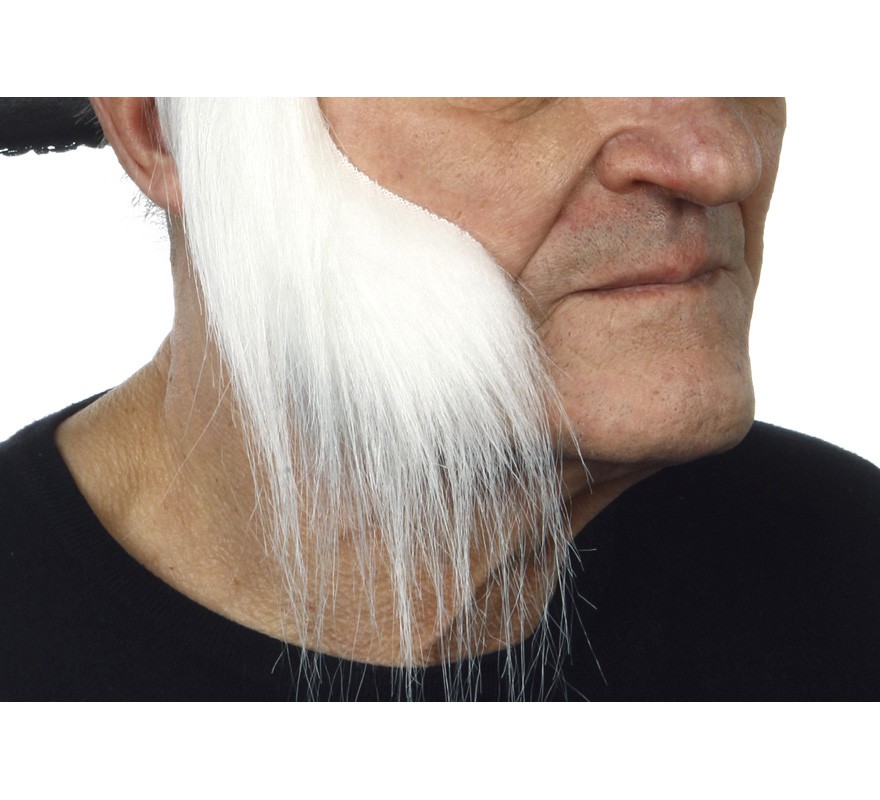 Wide sideburns with white hair Wide sideburns with white hair