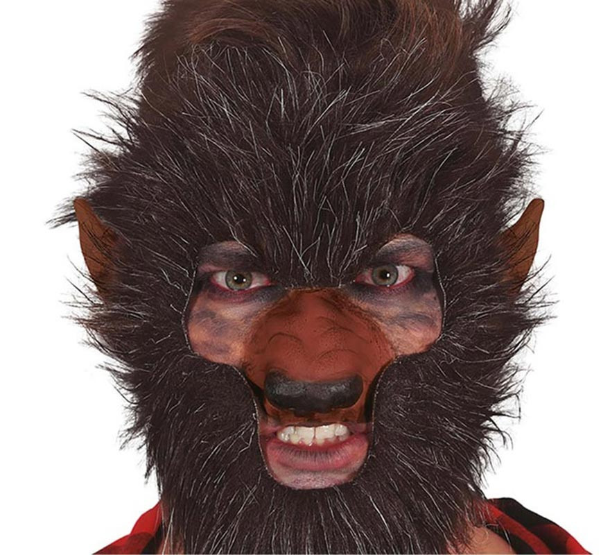 Cabelo para rosto de homem lobo