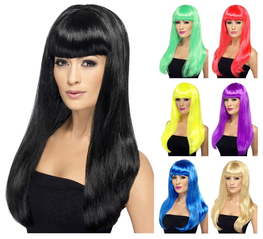Babelicious long wig with bangs in various colors Babelicious long wig with bangs in various colors