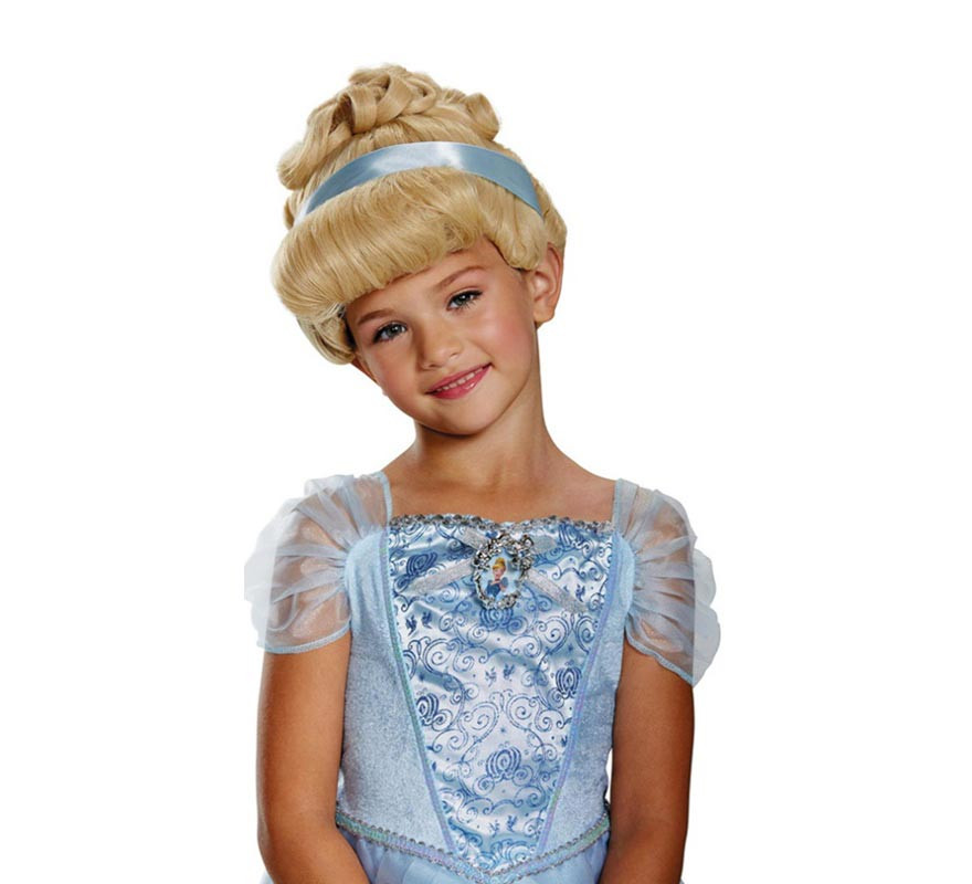 Peruca Disney Deluxe Cinderela para crianças Peruca Disney Deluxe Cinderela para crianças