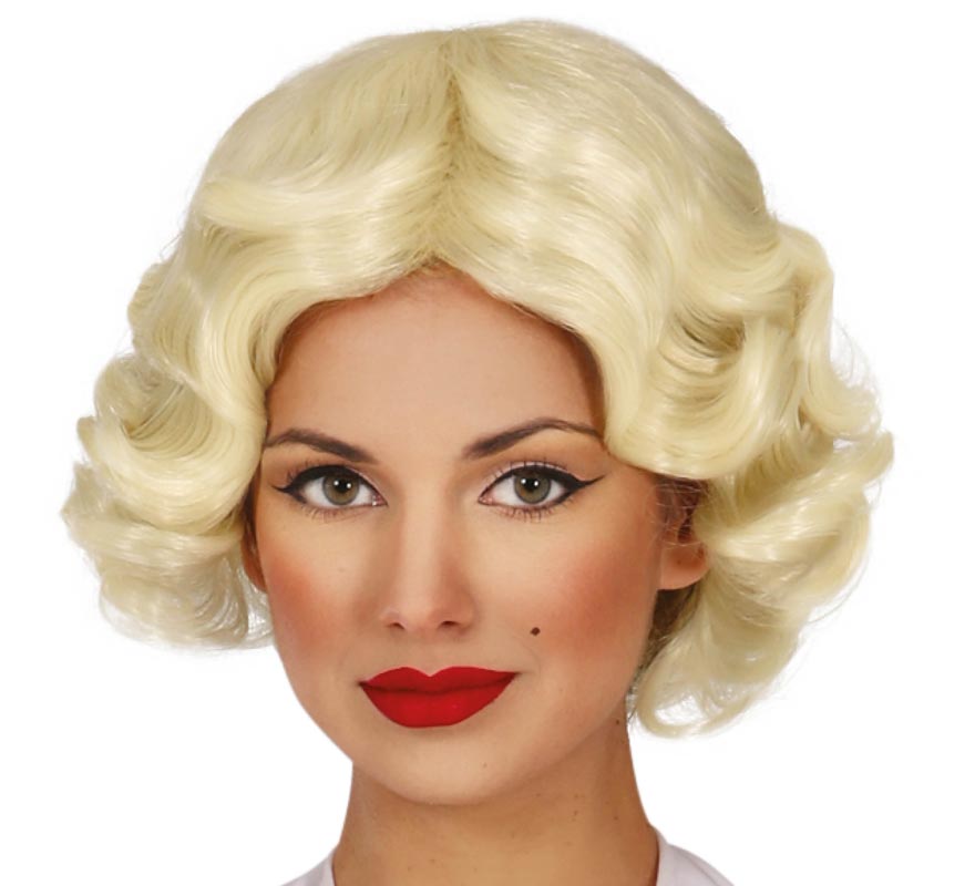 Peruca Hollywood Star em caixa para adulto