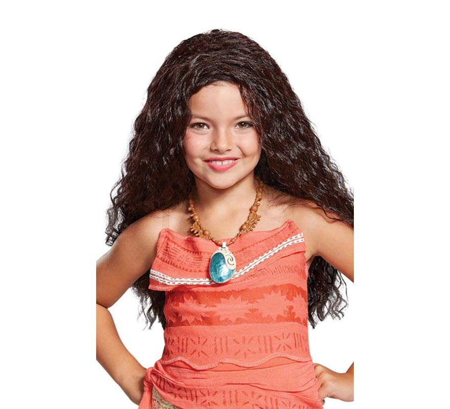Peruca infantil Moana Disney Deluxe