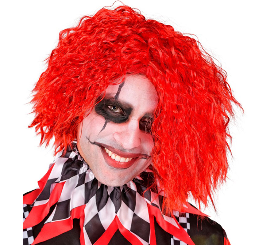 Red Scary Clown Wig Red Scary Clown Wig