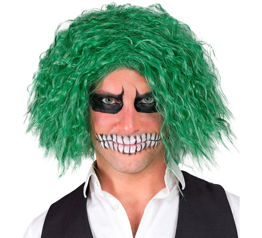 Green Laughing Clown Wig