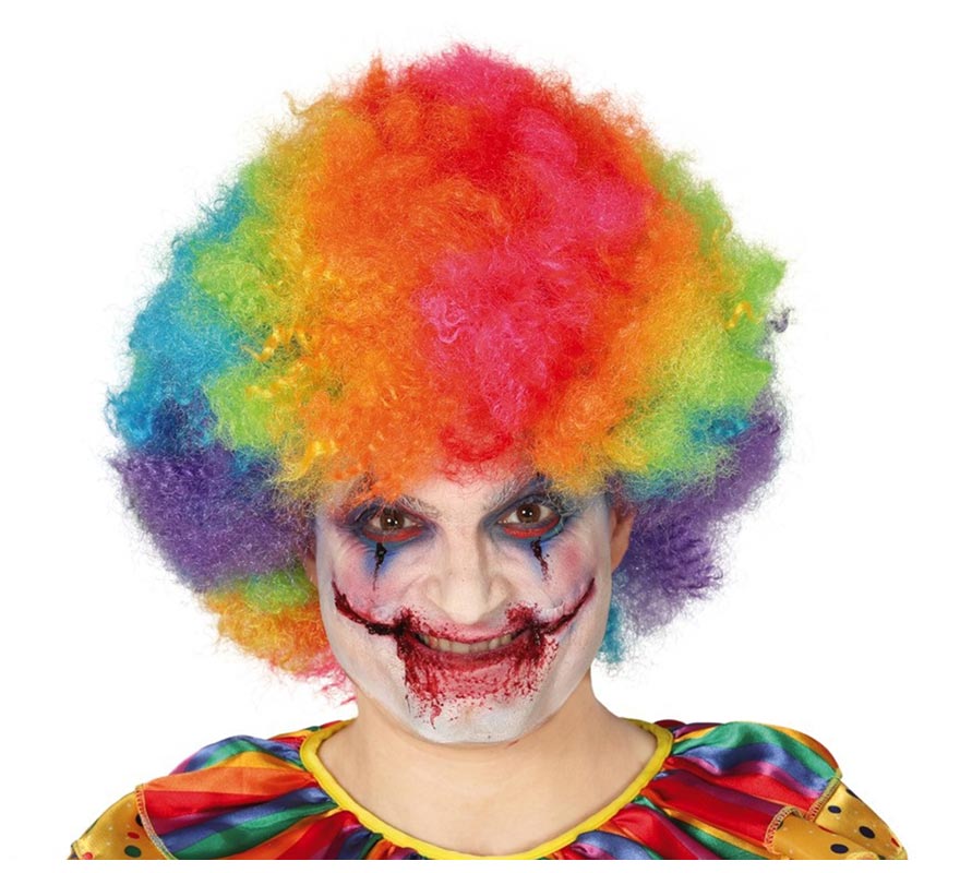 Multicolor Curly Clown Wig Multicolor Curly Clown Wig
