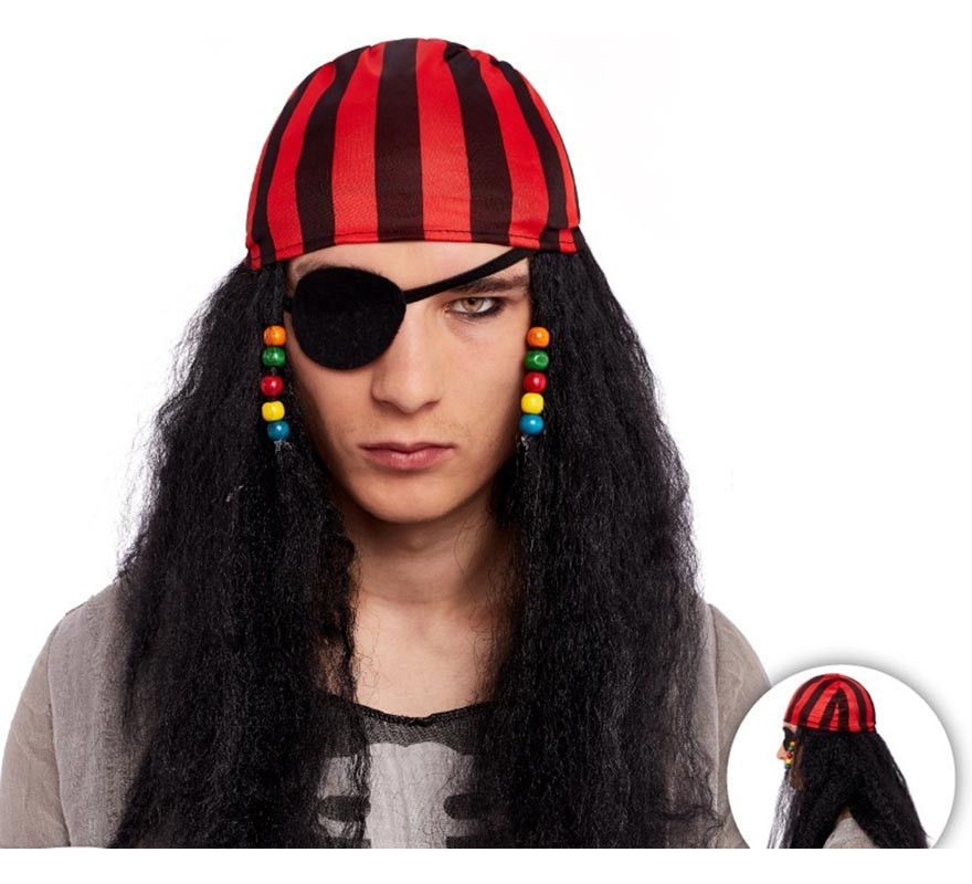 Pirate wig with scarf Pirate wig with scarf