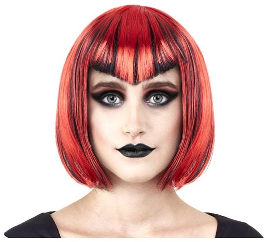 Adult Red Vampire Bob Wig