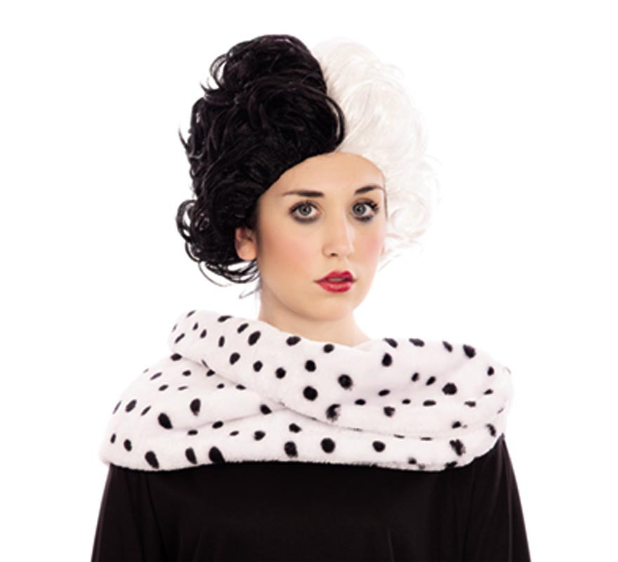 Black and white Evil Villain wig Black and white Evil Villain wig
