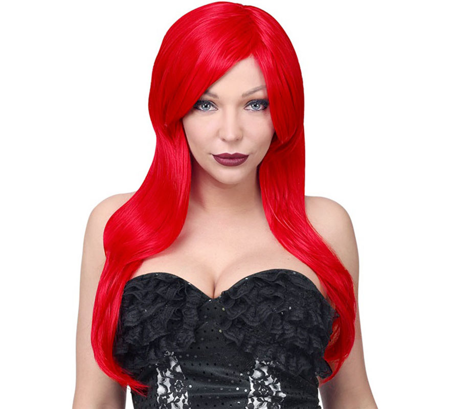 Peruca vermelha elegante