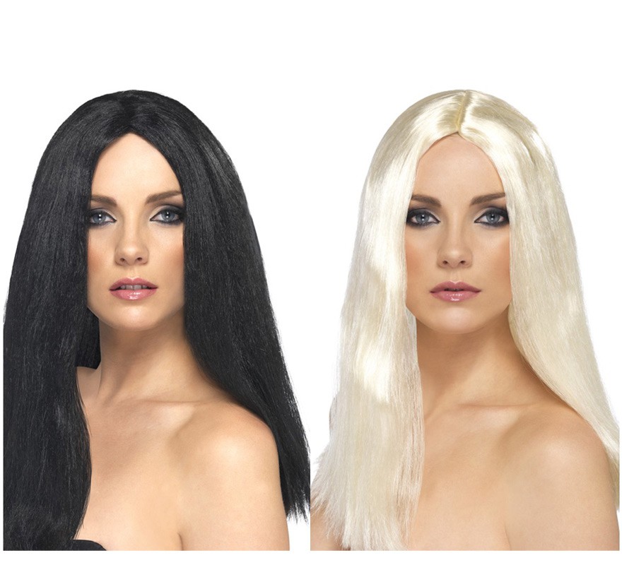 Juba de 44 cm de comprimento Peruca estrela em várias cores