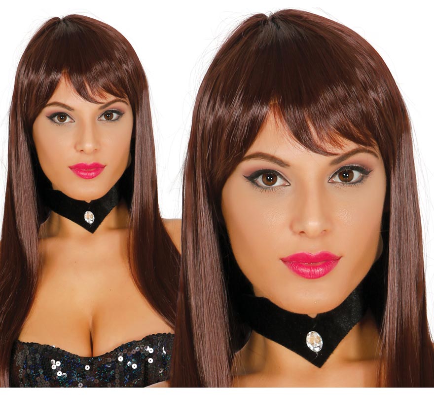 Brown straight wig Brown straight wig