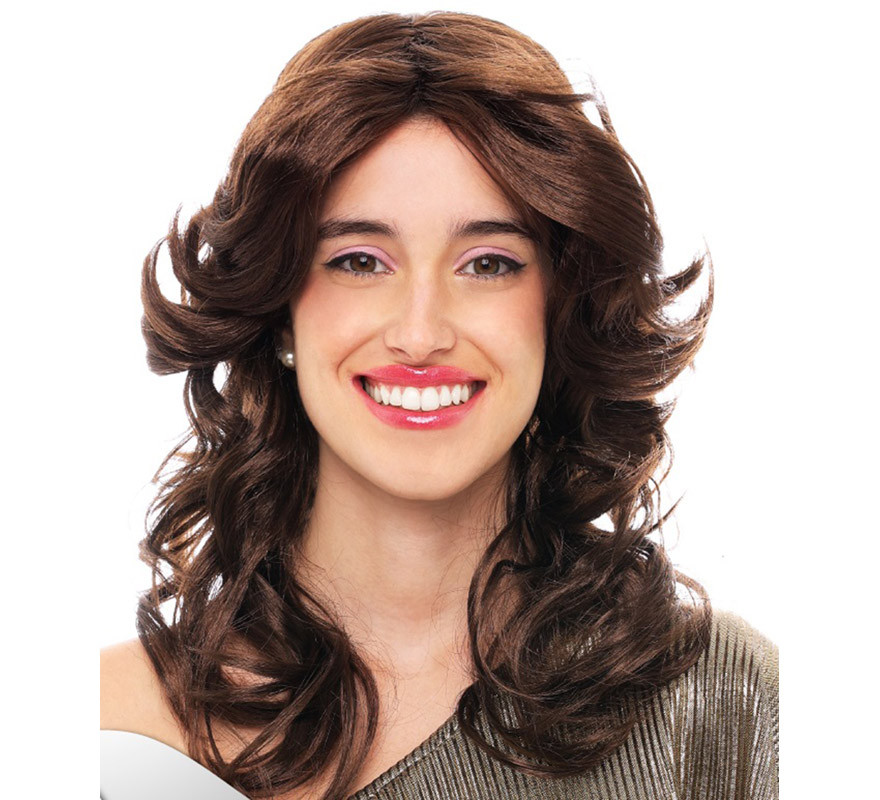 peruca marrom disco peruca marrom disco