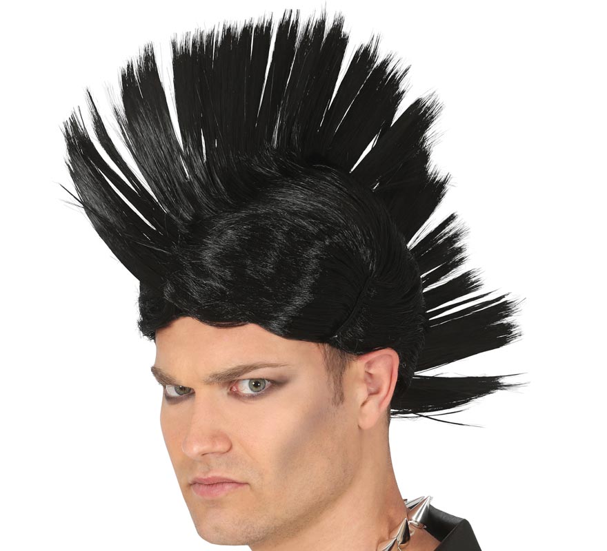 High Black Punki Wig