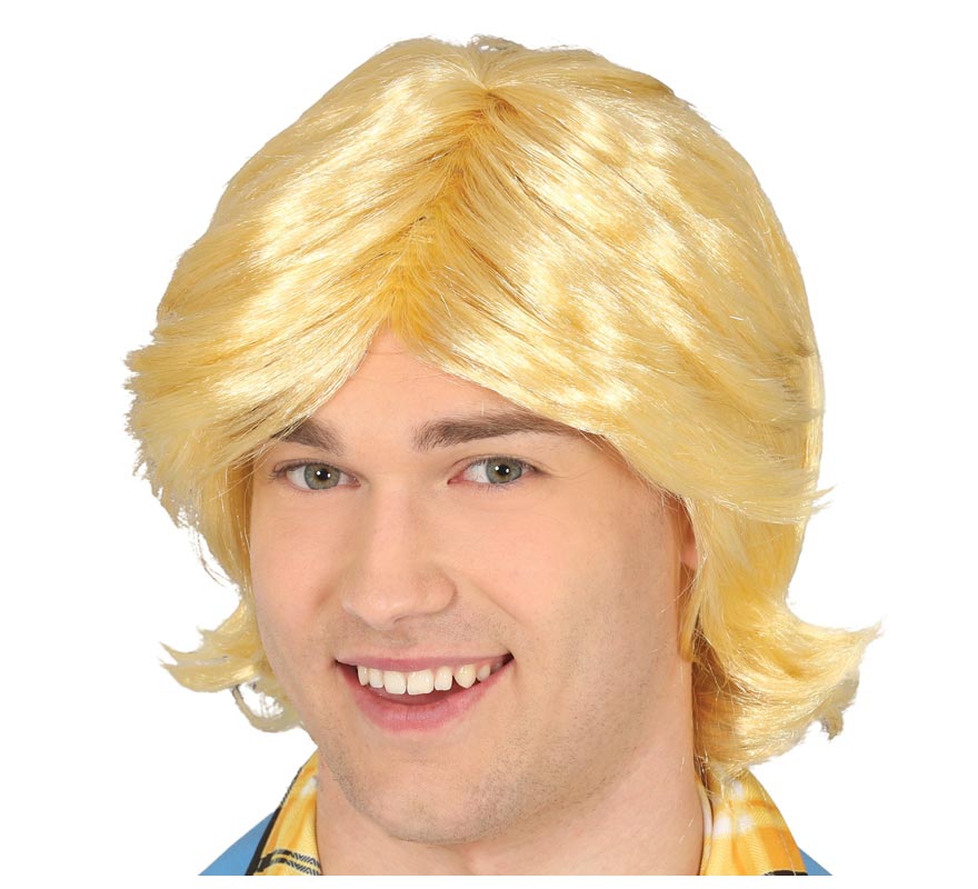 Short Blonde Wig for Men Short Blonde Wig for Men