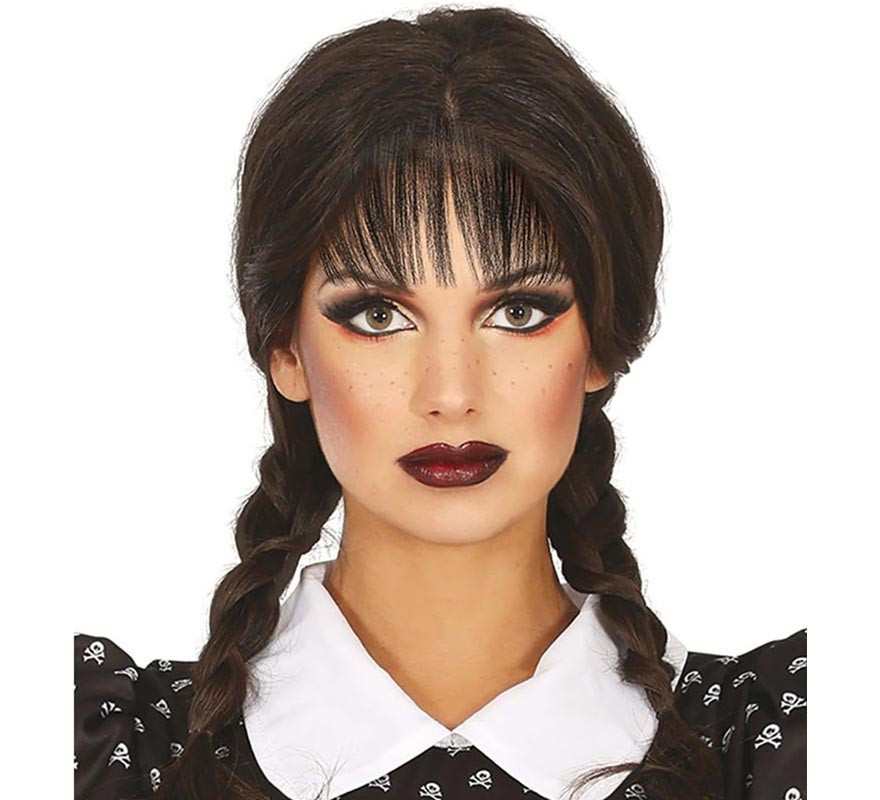 Black Braids Wig with Bangs in Box Black Braids Wig with Bangs in Box