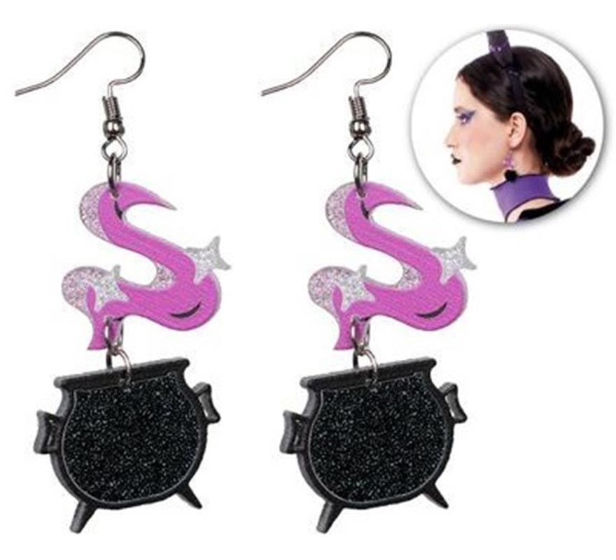 Cauldron Witch Earrings