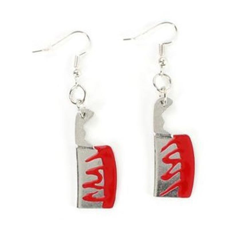 Bloody Butcher Knife Earrings Bloody Butcher Knife Earrings
