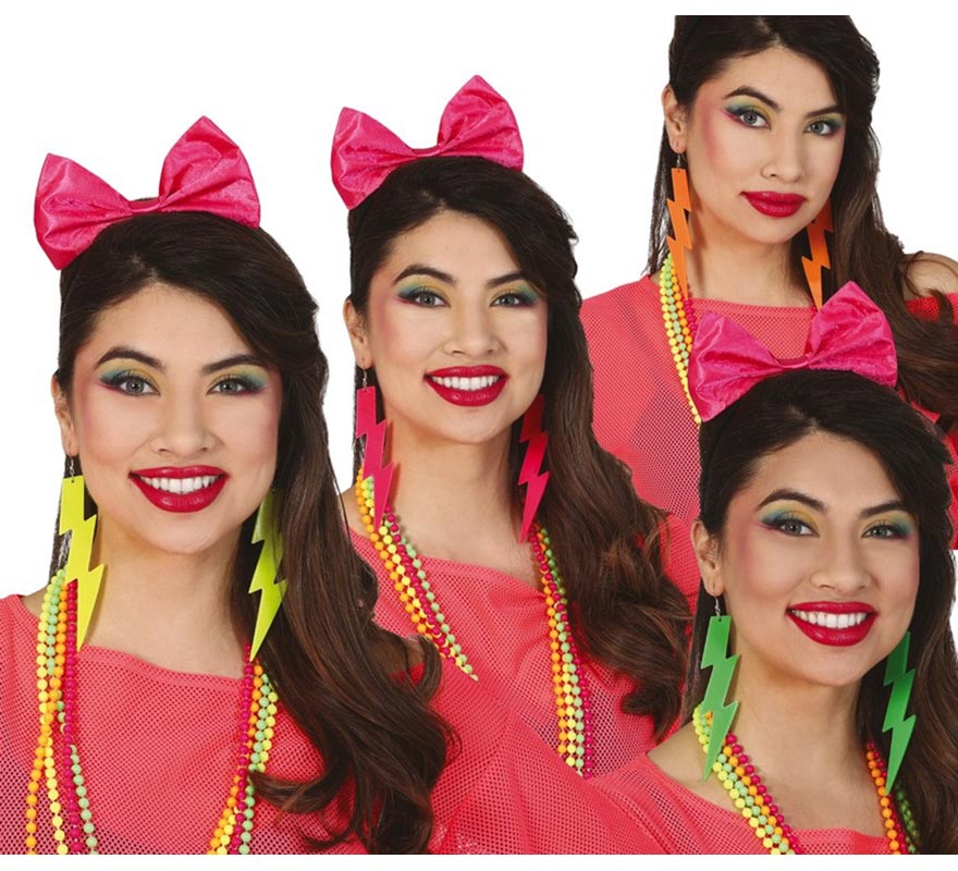 Assorted Neon Earrings from the 80s