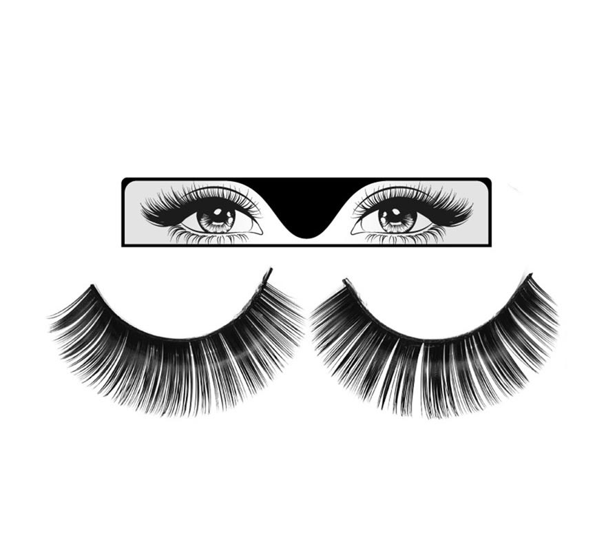 Combed smooth black eyelashes Combed smooth black eyelashes