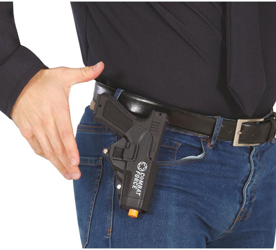 Pistola com coldre de 20 cm