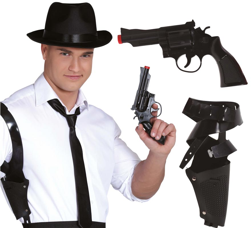 Pistol with holster 40 cm.