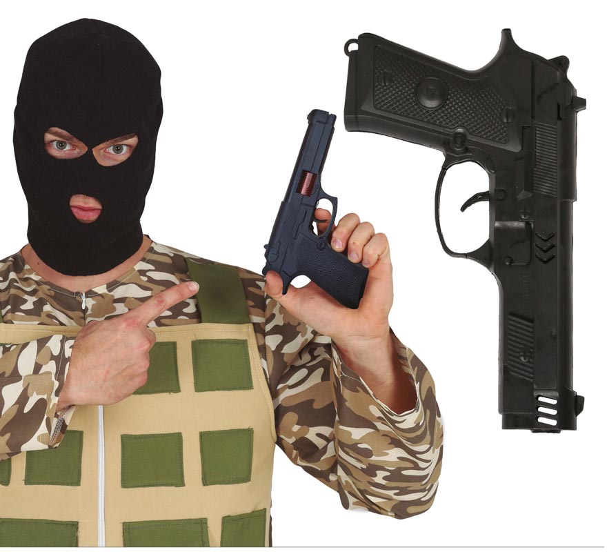 23 cm Black Military Pistol